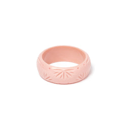 Wide Shell Heavy Carve Bangle by Splendette-0 width=100 