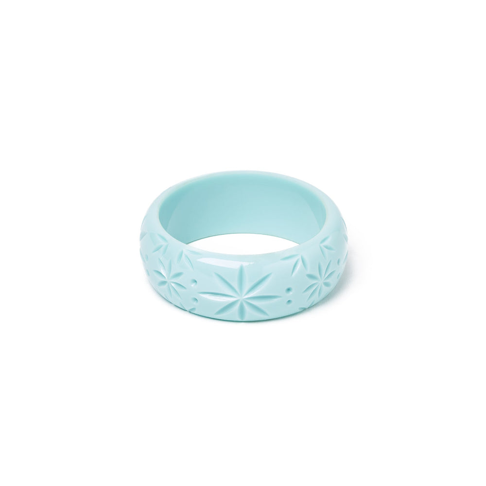 Wide Surf Heavy Carve Bangle by Splendette-0