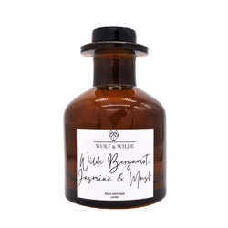 Wilde Bergamot. Jasmine & Musk 120ml Reed Diffuser With 8 Reeds-1 width=100 