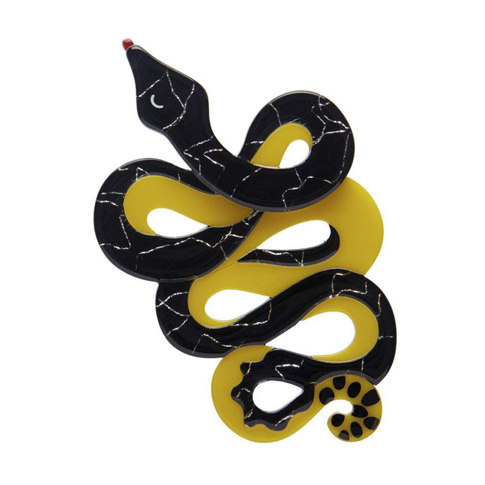 Yellow-Bellied Sea Snake Brooch by Erstwilder-0