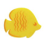 Yellow Fish Simplified Mini Brooch by Erstwilder-0