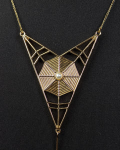 "Ophelia" Spider Necklace & Earrings