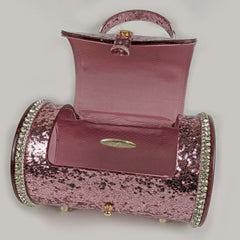 "Starlet" Acrylic Purse - Pink Glitter