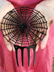 "Isobel" Spider Web Hair Comb width=100 