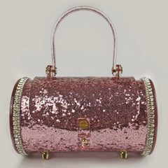 "Starlet" Acrylic Purse - Pink Glitter