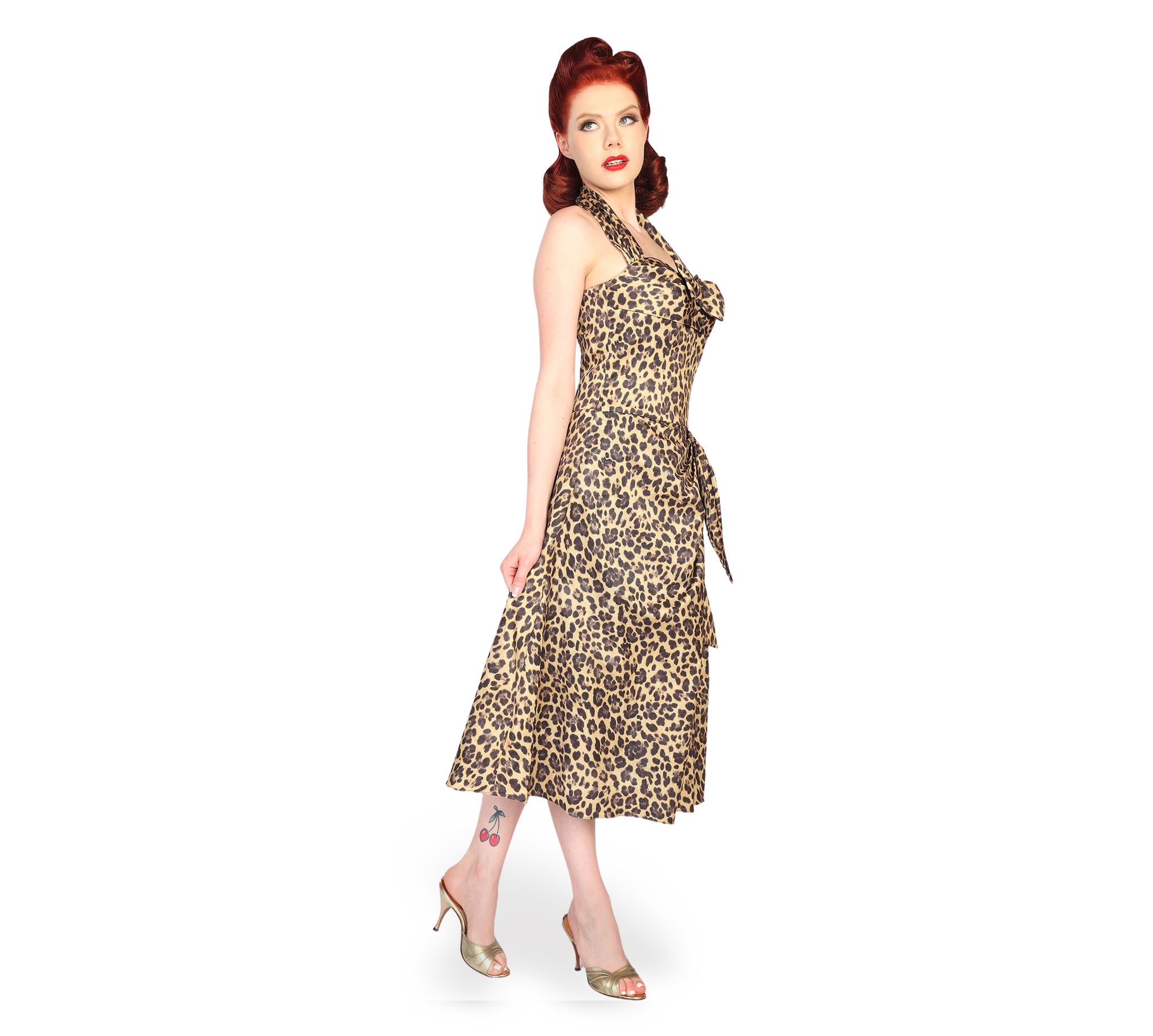 "Brighton" Leopard Cocktail Dress