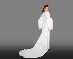 "Harlow" Feathers Robe
