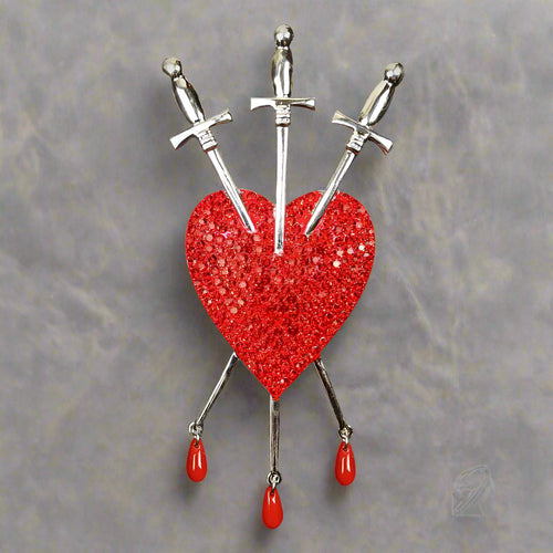 "Arcana" Triple Sword Brooch