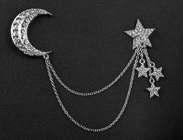 "Hadley" Moon Brooch