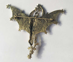 "Alice" Nouveau Celestial Brooch