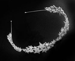 "Leda" Rhinestone Star Headband width=100 