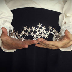"Stardust" Silvery Crown