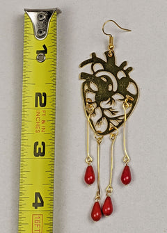"Cayleigh" Heart Earrings