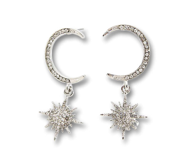 "Jessie" Star and Moon Earrings