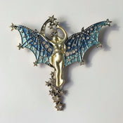 "Alice" Nouveau Celestial Brooch width=100 