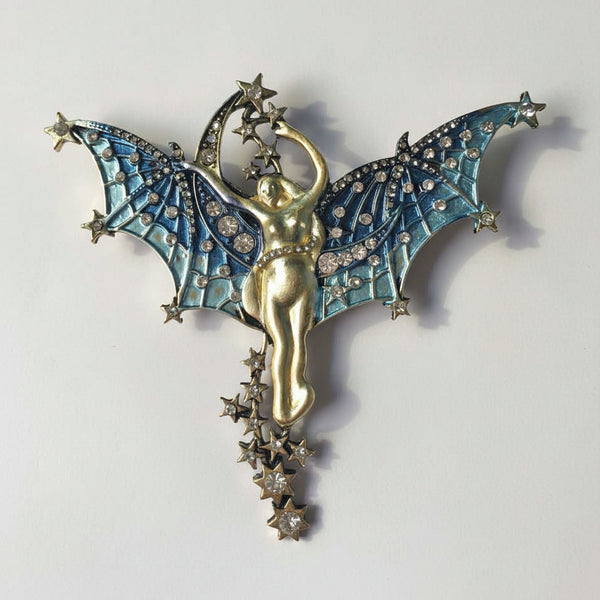 "Alice" Nouveau Celestial Brooch