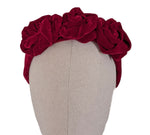 "Norah" Velvet Roses Headband (pre-order) width=100 