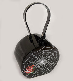 "Nora" Spiderweb and Rose Purse