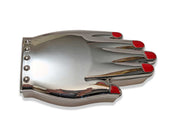 "Delia" Hand Purse - Silvertone width=100 