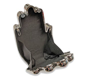 "Delia" Hand Purse - Silvertone width=100 