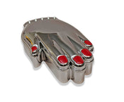 "Delia" Hand Purse - Silvertone width=100 