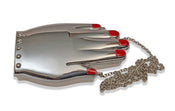 "Delia" Hand Purse - Silvertone width=100 