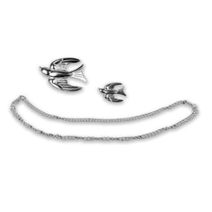 "Etienne" Swallows Brooch
