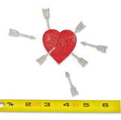 "Ginger" Heart and Arrows Brooch width=100 