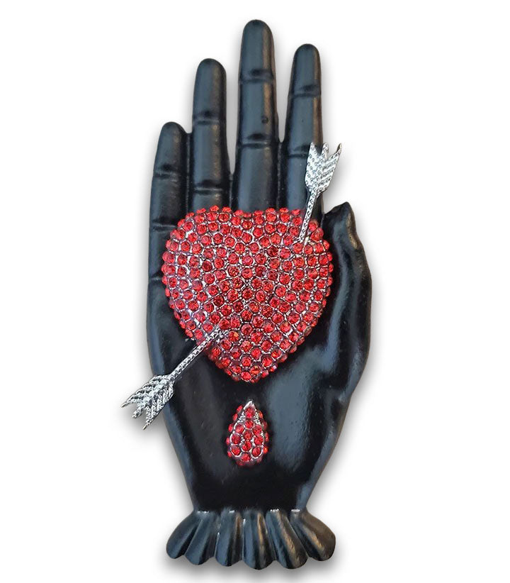 "Salome" Heart Brooch