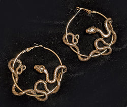 "Damaris" Snake Earrings width=100 