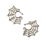 "Tera" Spiderweb Hoop Earrings