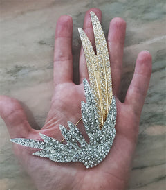 "Freya" Wing Brooch Pair