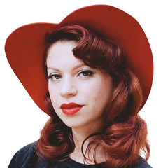 "Sloane" Classic 1940s Style Heart Floppy Hat