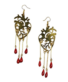 "Cayleigh" Heart Earrings