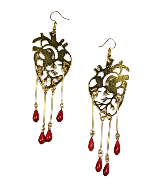 "Cayleigh" Heart Earrings