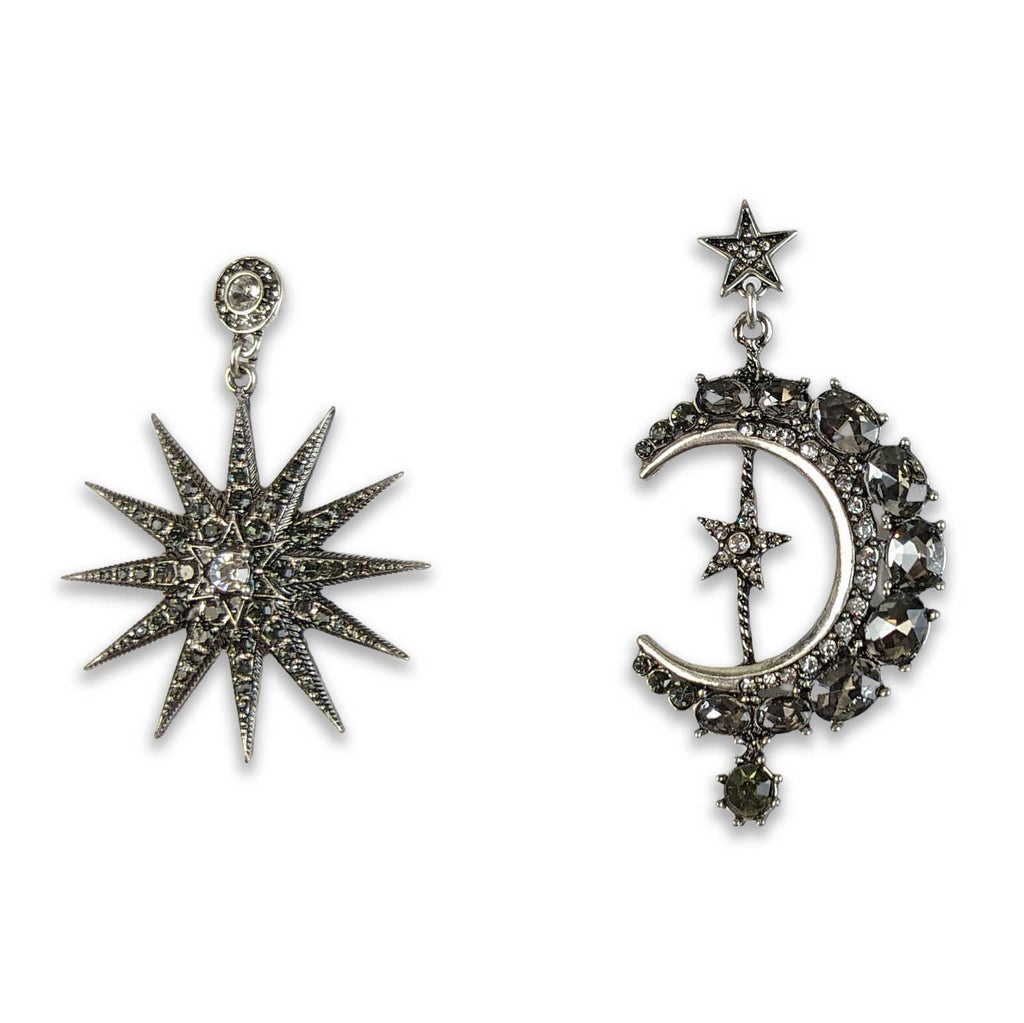 "Gillian" Moon Starburst Earrings