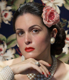 "Graziella" Flower Hairpin