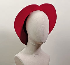 "Sloane" Classic 1940s Style Heart Floppy Hat
