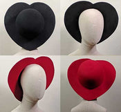"Sloane" Classic 1940s Style Heart Floppy Hat width=100 