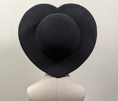 "Sloane" Classic 1940s Style Heart Floppy Hat