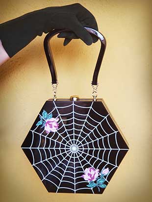 "Vivienne" Hexagon Spider Web Bag