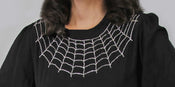 "Columba" 1940s Style Spiderweb Dress width=100 
